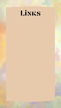 a poster with the word links on it